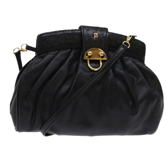 Bally Bags Bally Clutch Bag Leather 2way Shoulder Bag Black Auth Yb86 Poshmark